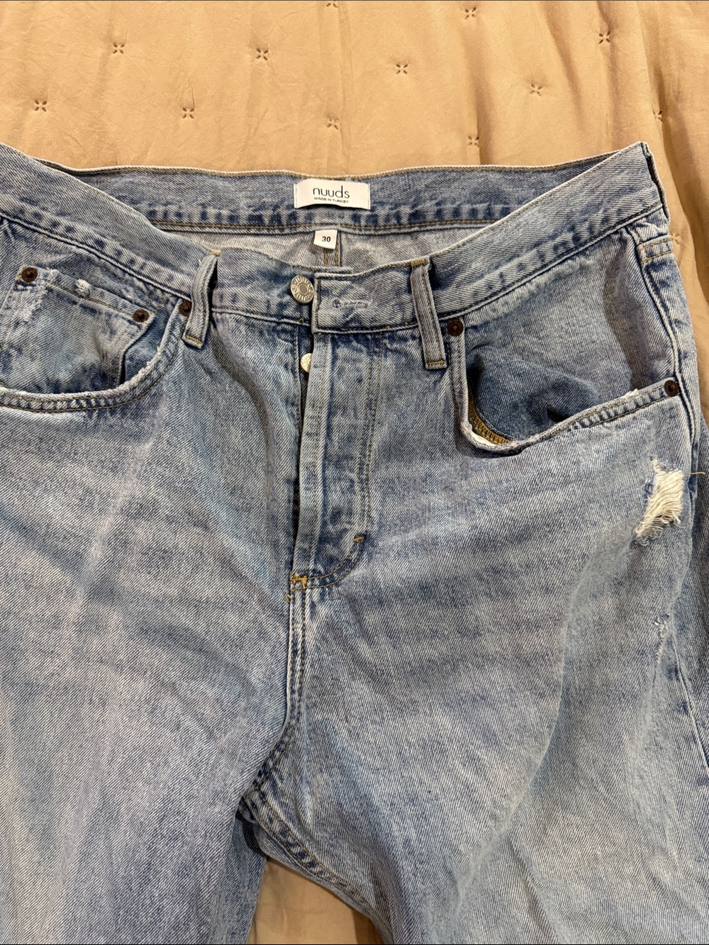 nuuds Light Wash Relaxed Straight Women’s Jeans